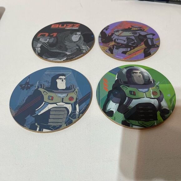 Disney Buzz Lightyear Reusable Bag, Tablecloth and Coasters NWT - Picture 3 of 10